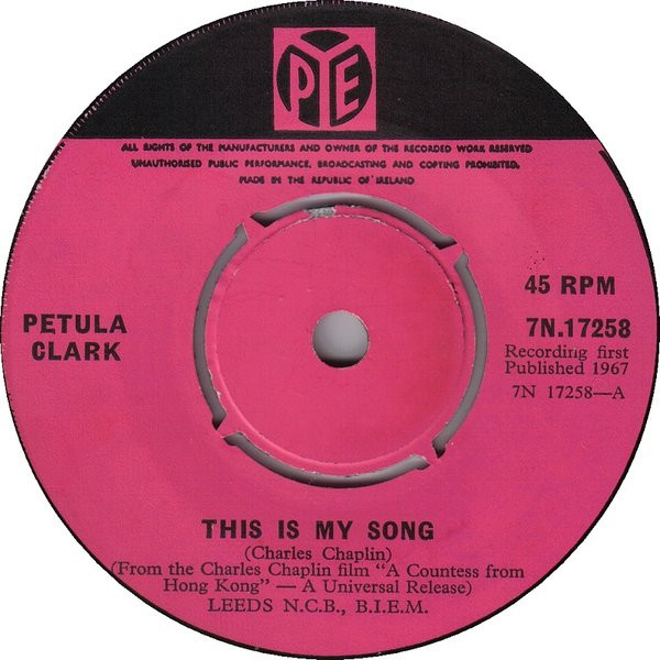 Petula Clark - 'This Is My Song'
